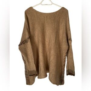 Cozy Tan Italian Made Oversized Sweater